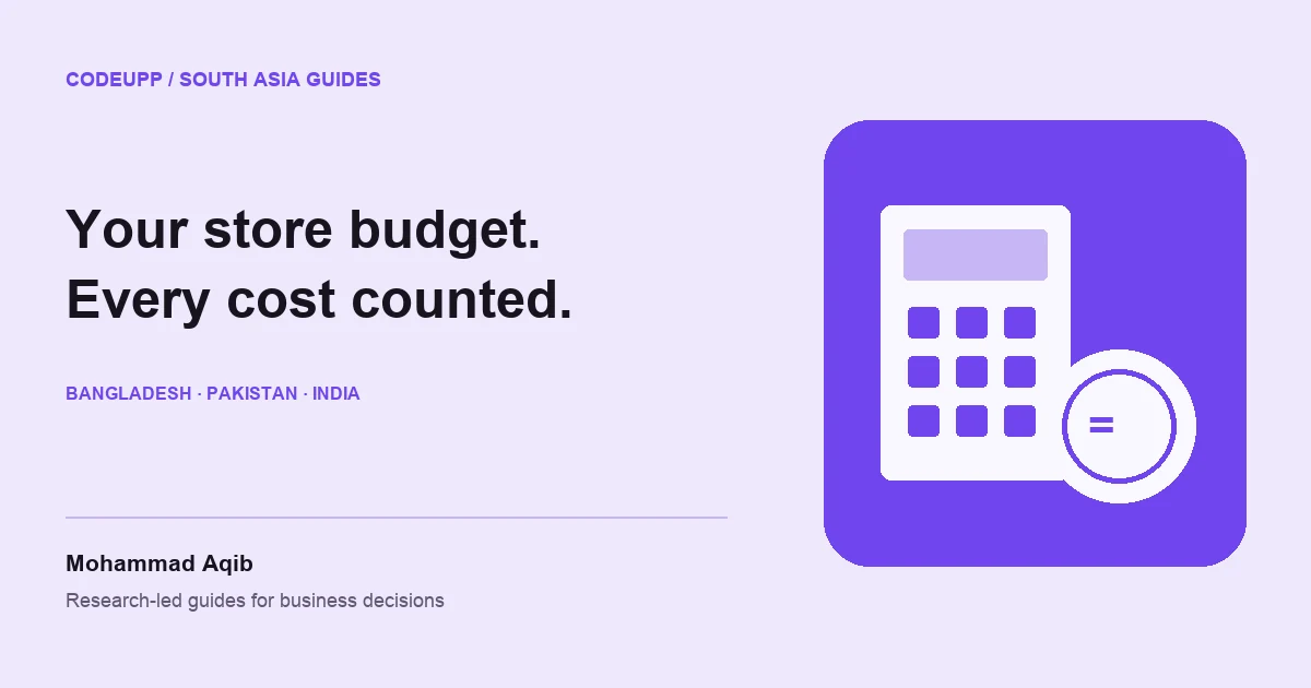 Lavender South Asia eCommerce budget guide with store, payment and delivery elements