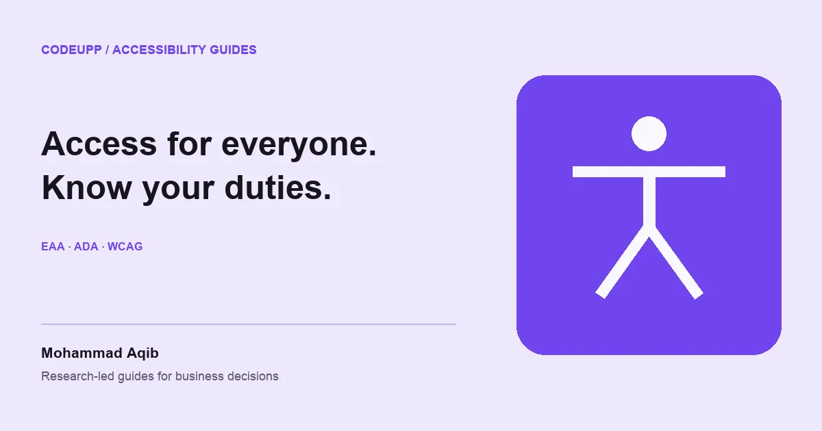 Lavender accessibility guide with browser, keyboard focus and inclusive interface symbols